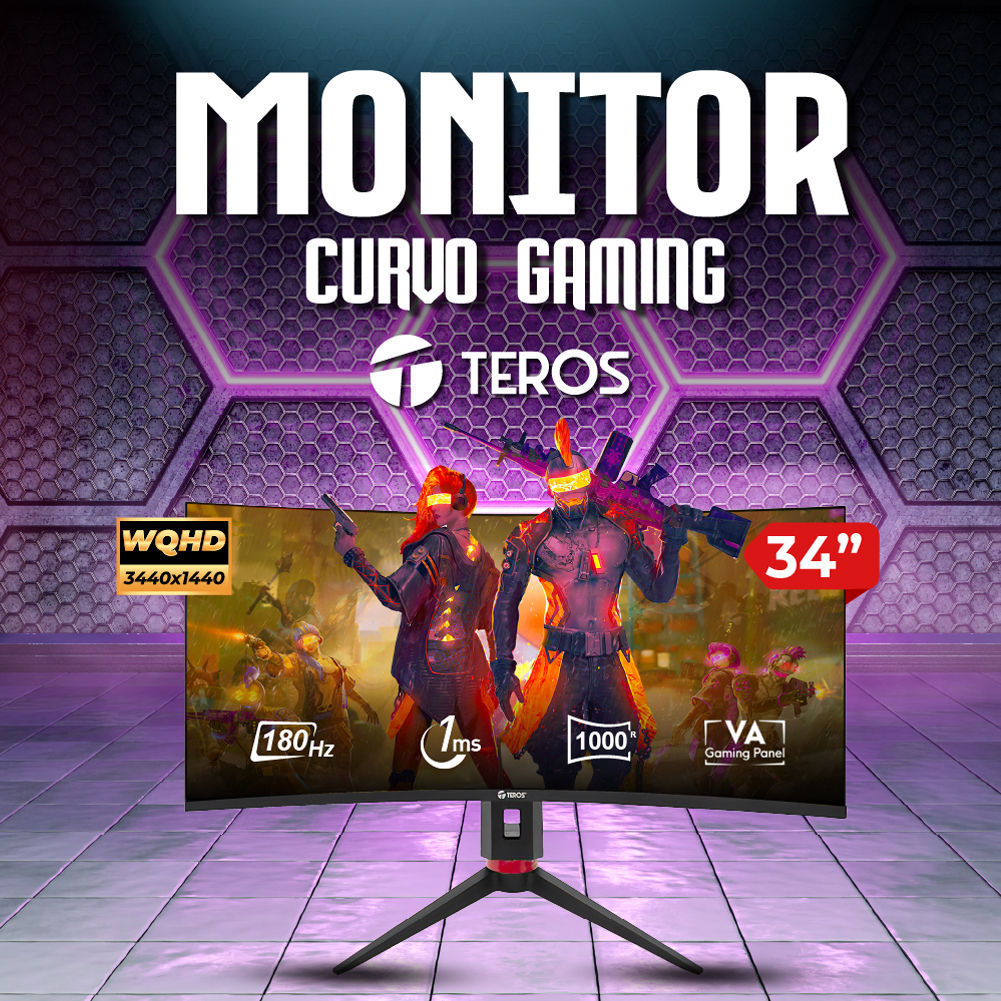 Monitor Curvo Gaming Teros Te-3411Gmobile